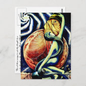 XVII Die Star Tarot PostCard Postkarte (Vorne/Hinten)