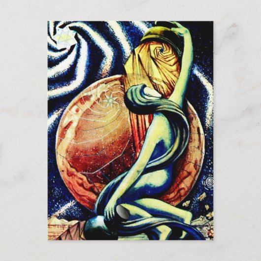 XVII Die Star Tarot PostCard Postkarte (Vorderseite)