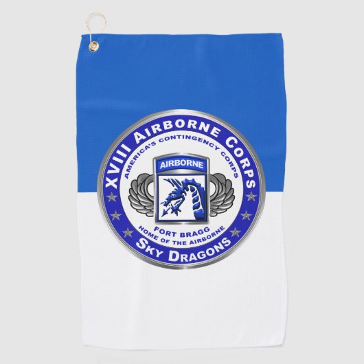 XVIII AIRBORNE CORPS GOLFHANDTUCH (Vorderseite)
