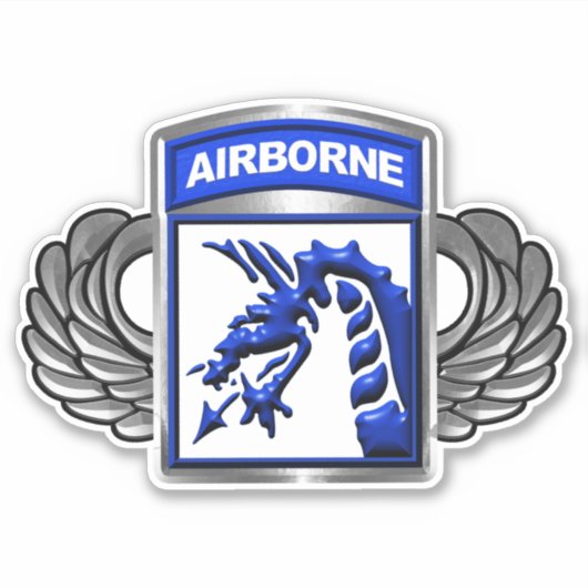XVIII IM FLUGZEUG CORPS AUFKLEBER (Vorderseite)