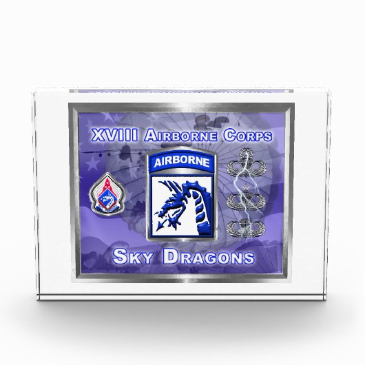 XVIII Im Flugzeug Corps Sky Dragons Custom Fotoblock (Vorderseite)