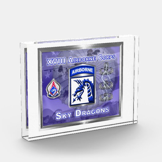 XVIII Im Flugzeug Corps Sky Dragons Custom Fotoblock (Links)