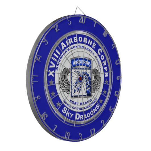 XVIII Im Flugzeug Corps Sky Dragons Dartscheibe (Vorderseite Links)