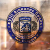 XVIII Im Flugzeug Corps SKY DRAGONS Fensteraufkleber (Blatt 2)