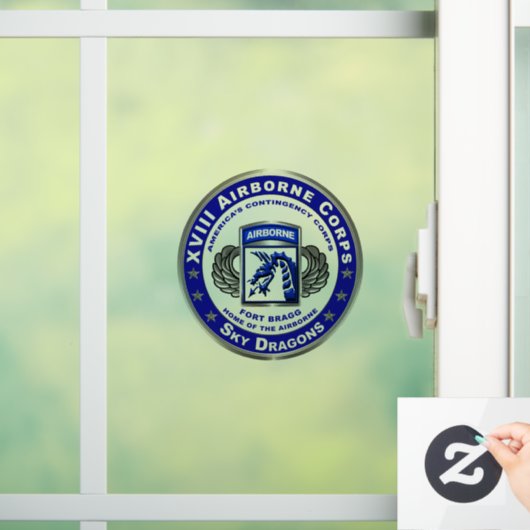 XVIII Im Flugzeug Corps SKY DRAGONS Fensteraufkleber (Zuhause)