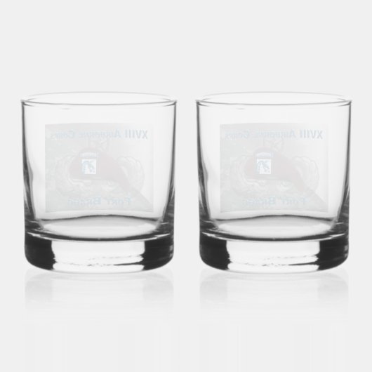 XVIII IM FLUGZEUG CORPS WHISKYGLAS (Rückseite)