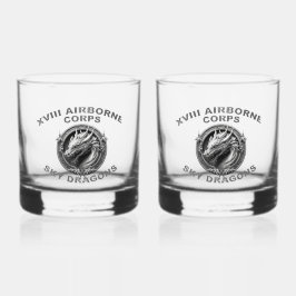 XVIII IM FLUGZEUG CORPS WHISKYGLAS