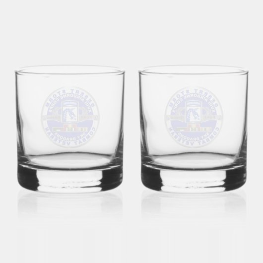 XVIII IM FLUGZEUG CORPS-Wüstensturm Whiskyglas (Rückseite)