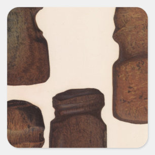 XVIII Stone Implements, New Mexico Quadratischer Aufkleber