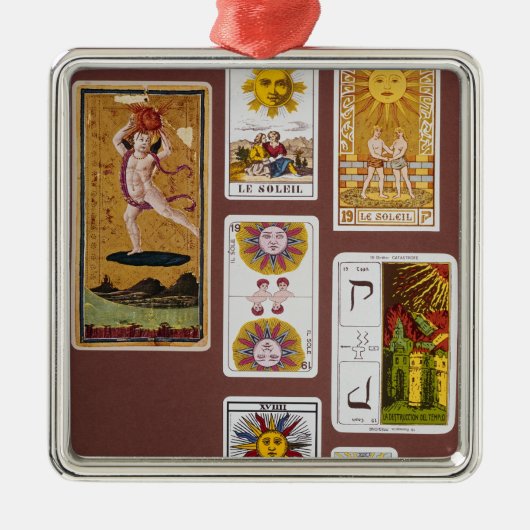XVIIII The Sun Silbernes Ornament (Vorne)
