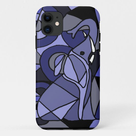 XW-, abstrakter Kunst-Elefant-Entwurf Case-Mate iPhone Hülle (Rückseite)