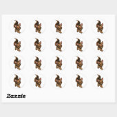 Xweetok Brown Runder Aufkleber (Blatt)