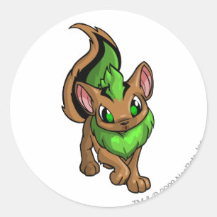 Xweetok Green Runder Aufkleber