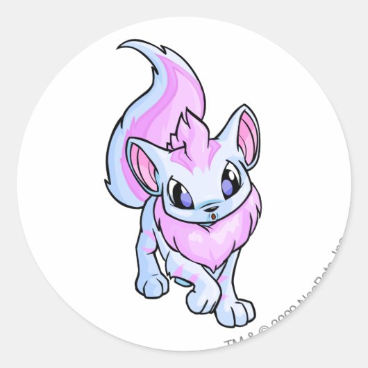 Xweetok Striping Runder Aufkleber (Vorderseite)