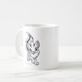 Xweetok Weiß Kaffeetasse (Vorderseite Links)