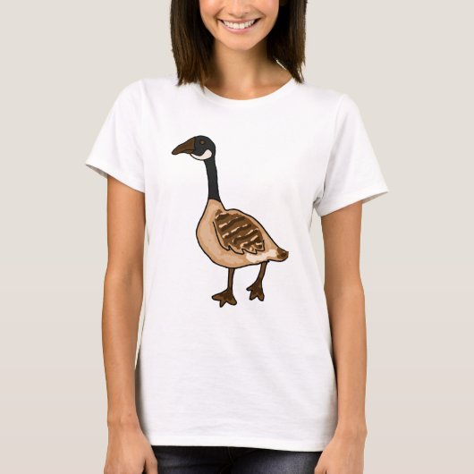 XX alberner Gans-Cartoon T-Shirt (Vorderseite)