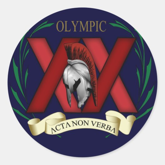 XX Aufkleber auf blau (Vorderseite)