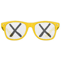 XX Augen - "Ausgekreuzte Augen" Sonnenbrille Gelb