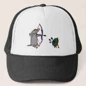 XX blinde Mole im Bogenschießen-Wettbewerb Truckerkappe (Vorderseite)