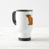 XX Capybara-Kunst Reisebecher (Vorderseite Links)