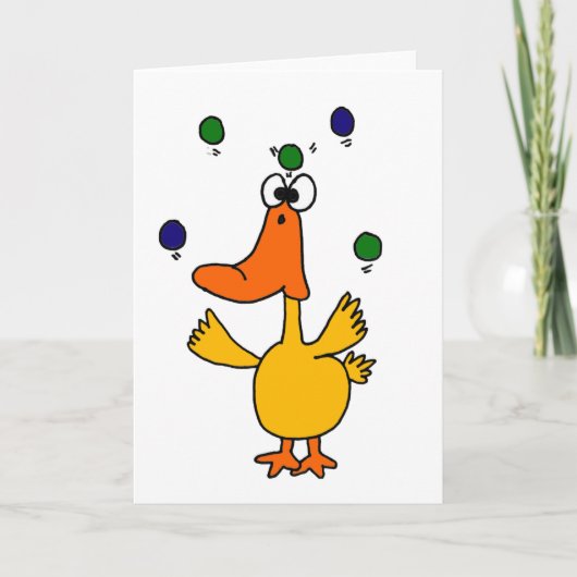 XX - CLUTZ Duck Juggling Design Karte (Vorderseite)