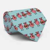 XX drei kleine musikalische Schweine Krawatte (Gerollt)