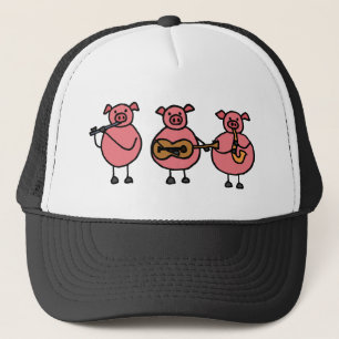 XX drei kleine musikalische Schweine Truckerkappe