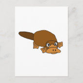 XX - Duck Billed Platypus Cartoon Postkarte (Vorderseite)