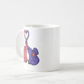 XX Elefant-Liebe-Cartoon Kaffeetasse (Vorderseite Links)