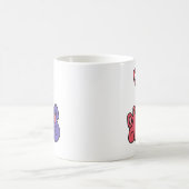 XX Elefant-Liebe-Cartoon Kaffeetasse (Mittel)