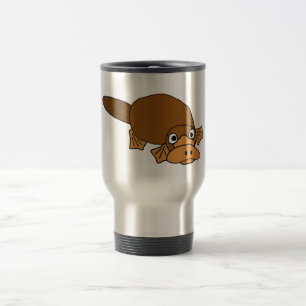 XX Ente berechneter Platypus Cartoon Reisebecher