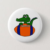 XX fantastischer Alligator auf einem Button (Vorderseite)