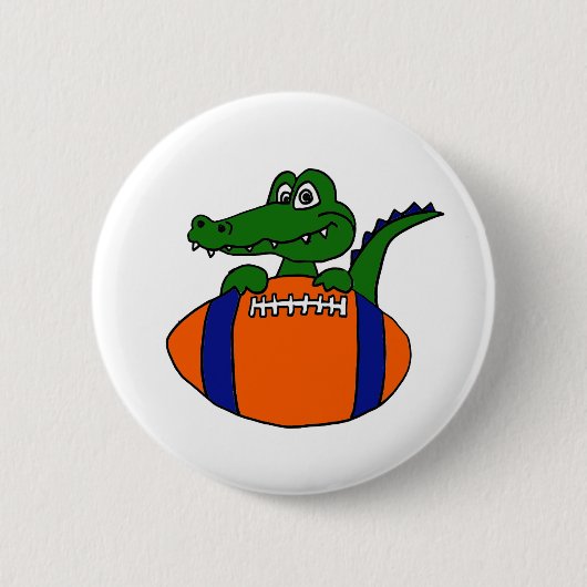 XX fantastischer Alligator auf einem Button (Vorderseite)