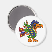 XX - Farbiger Adler im mexikanischen Stil Magnet (Vorderseite/Rückseite)