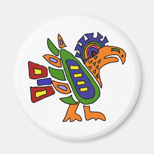 XX - Farbiger Adler im mexikanischen Stil Magnet (Vorne)