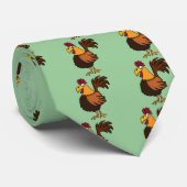 XX flippiger Hahn Krawatte (Gerollt)