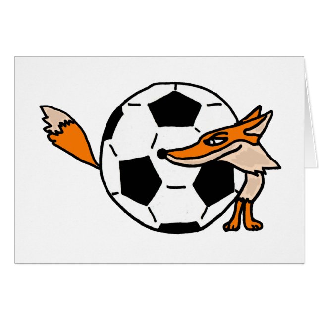 XX Fox hinter einer Fußball-Kunst (Vorderseite (Horizontal))