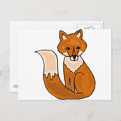 XX- Foxy Fox Postkarte (Vorne/Hinten)