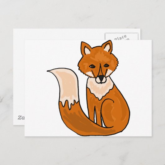XX- Foxy Fox Postkarte (Vorne/Hinten)
