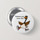 XX Freigabe Ihr inneres albernes - Gans Button (Vorne & Hinten)