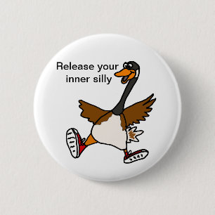 XX Freigabe Ihr inneres albernes - Gans Button