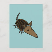 XX - Funky Armadillo Art Postkarte (Vorderseite)
