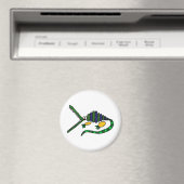 XX: Funky Crocodile Art Magnet (In Situ (Geschirrspüler))
