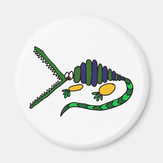 XX: Funky Crocodile Art Magnet (Vorne)