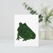 XX - Funky Frog Art Postkarte (Stehend Vorderseite)
