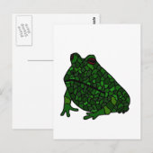 XX - Funky Frog Art Postkarte (Vorne/Hinten)