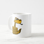 XX Funky Klapperschlangen-Cartoon Kaffeetasse (Vorderseite Links)