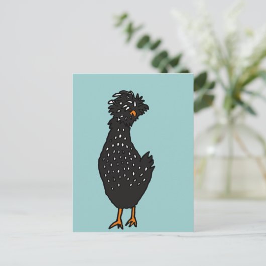 XX- Funky Polish Chicken Postkarte (Stehend Vorderseite)