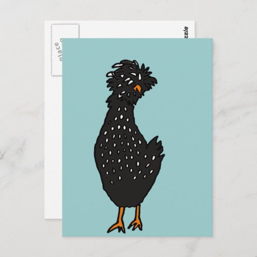 XX- Funky Polish Chicken Postkarte (Vorne/Hinten)