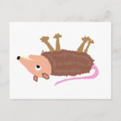XX - Funny Death Possum Roadkill Cartoon Postkarte (Vorderseite)